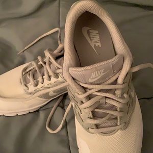 Women’s white and grey Nike size 9 hardly worn